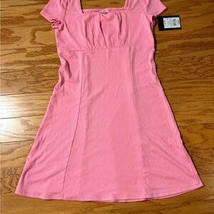 Pink Short Sleeve Dress